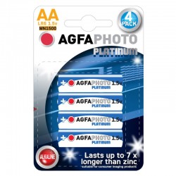 Agfa Batterier AA Platinum alkaline 4 pak